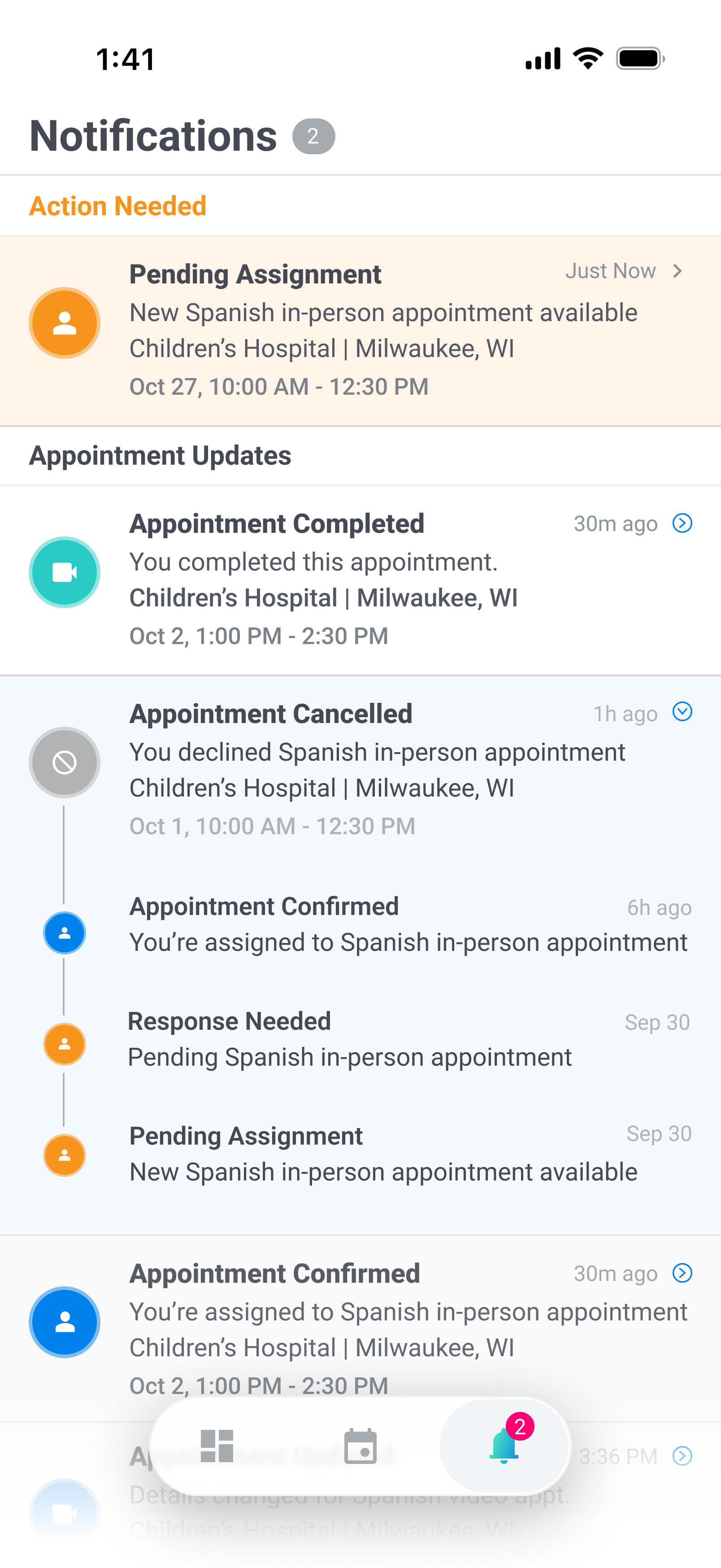 Mobile notifications